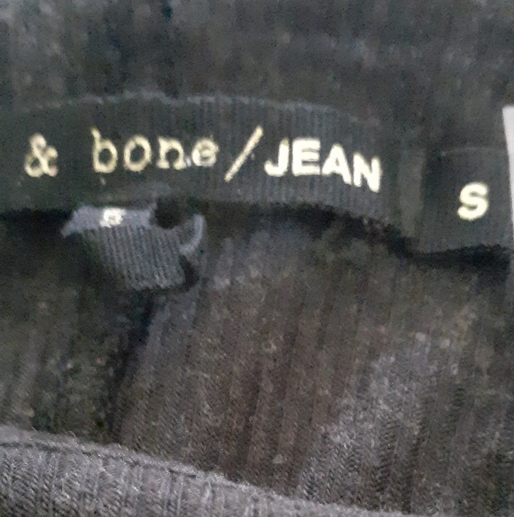 RAG & BONE PULL ON SWEATER SIZE S BLACK VISCOSE /WOOL BLEND - Picture 3 of 8